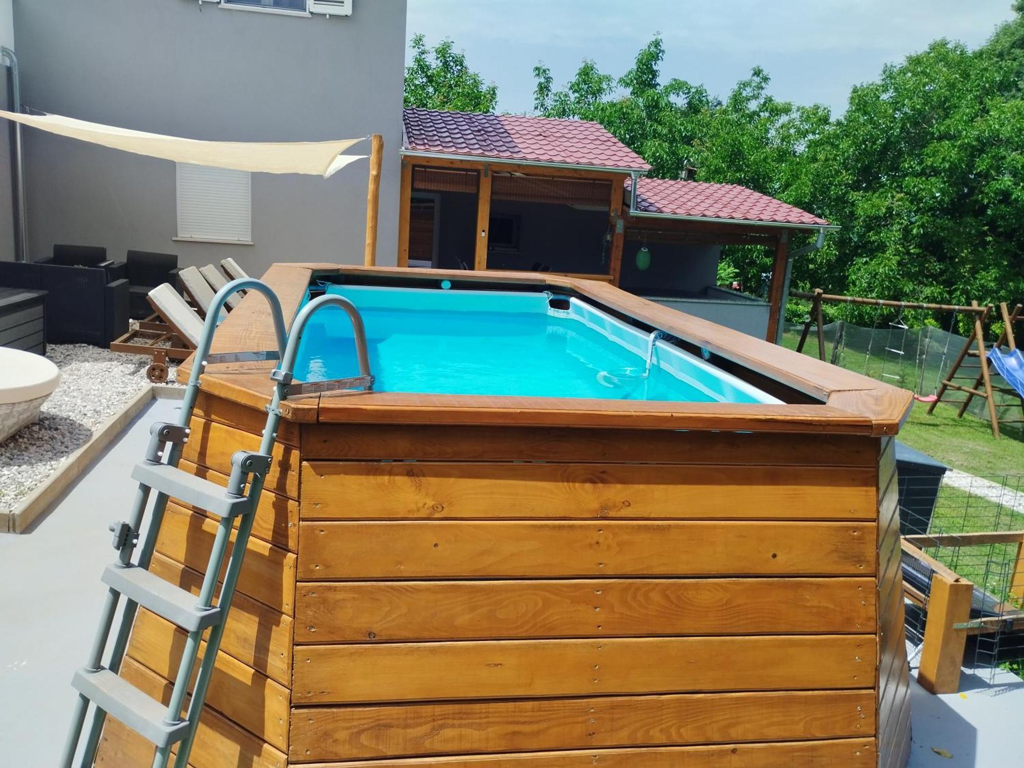Apartman Goga With Pool And Jacuzzi 拉宾 外观 照片