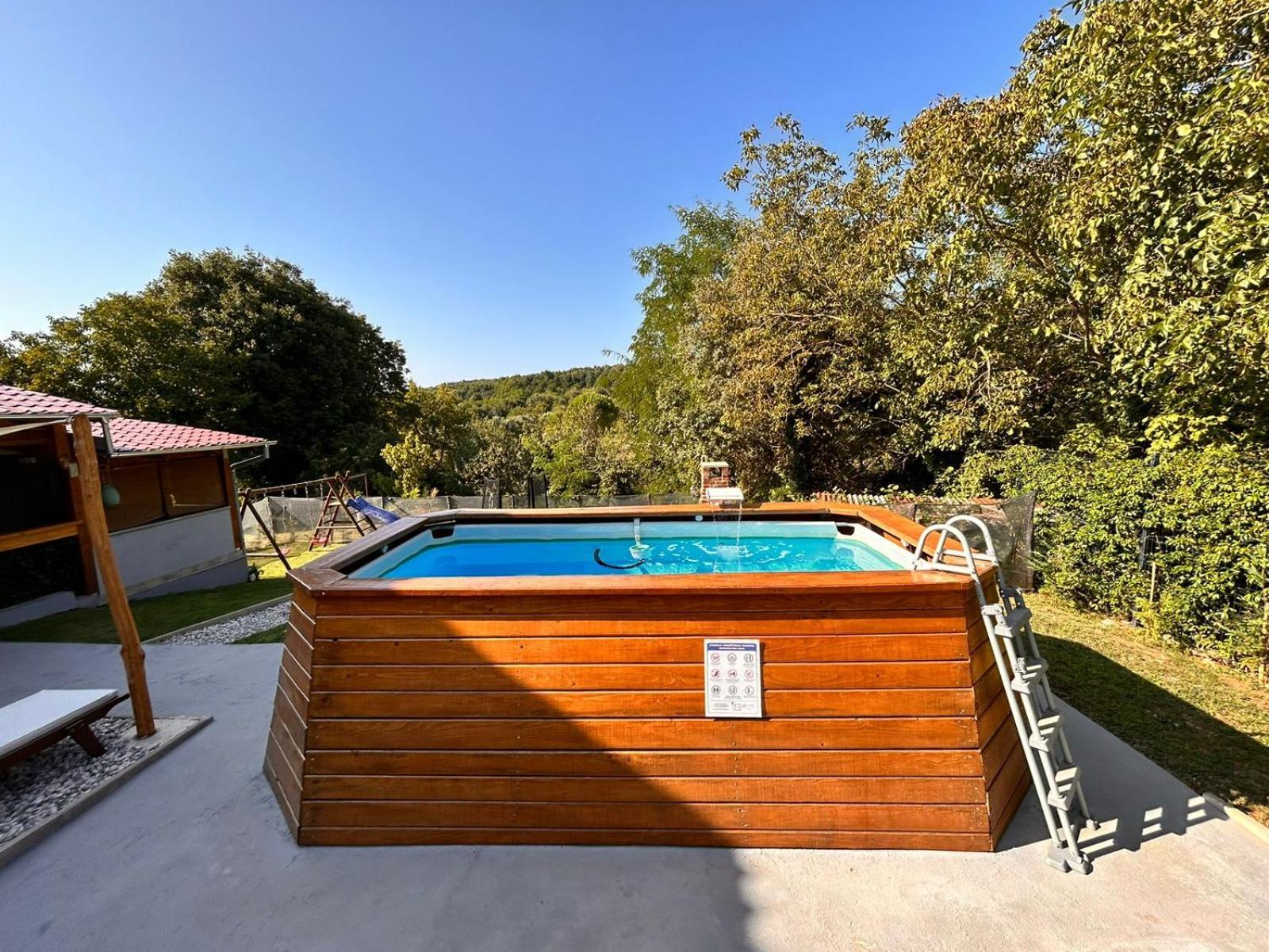 Apartman Goga With Pool And Jacuzzi 拉宾 外观 照片